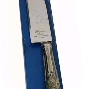 British Sheffield England Queen Anne Carving Server knife Silver EP on  Zinc